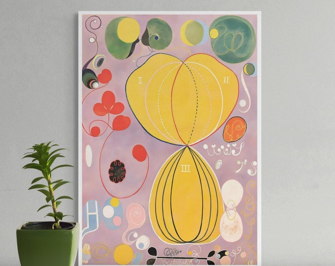 Hilma af Klint Art Print  The Ten Largest No 7 Adulthood 1907  Premium Wall Décor