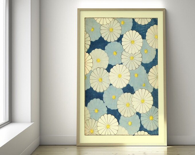 Flower Umbrella Art Print  Japanese Floral Illustration  Bijutsu Sekai SM