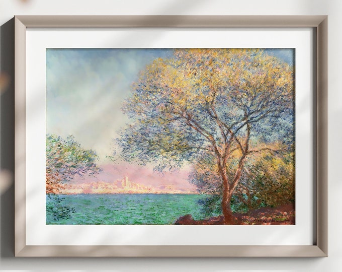 Claude Monet Antibes in the Morning 1888 Art Print Impressionism Reproduction