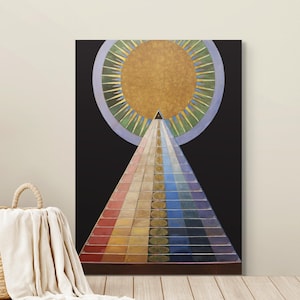 Retablo de Hilma af Klint, n.º 1, grupo X, 1915, reproducción de bellas artes abstractas
