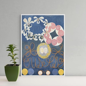 Póster de calidad premium: Hilma Klint Art Print 1907 Hilma af Klint Poster Hilma Poster Abstract Poster Klint Reproducción Wall Art