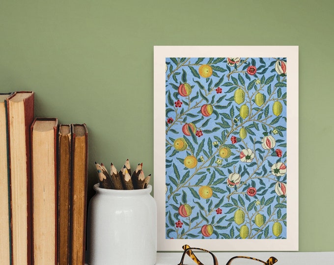 William Morris Vintage Fruit Botanical Wall Art Poster  1862