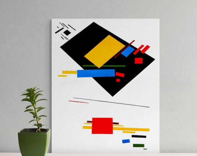 Kasimir Malevich Suprematist Art Print: Geometric Abstraction 1915 - Suprematist Abstract Art