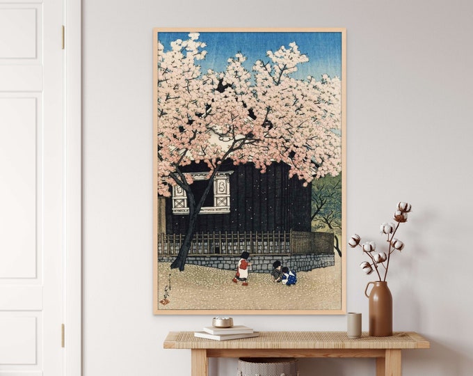 Japanese Art Reproduction Spring in Mount Atago 1921- Kawase Hasui Print Japanese Print Ukiyo-e Poster Japan Wall Art Japanese Decor