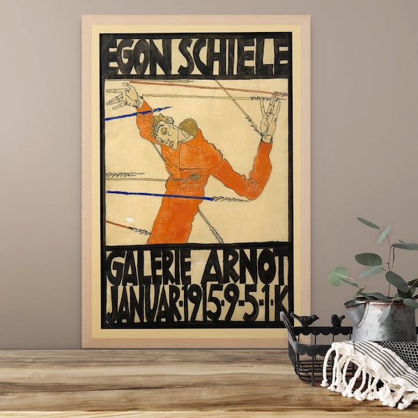 Egon Schiele Poster 1915 - Fine Art Print Impression giclée Schiele Poster Schiele Poster Idée cadeau d'anniversaire Schiele Wall Art