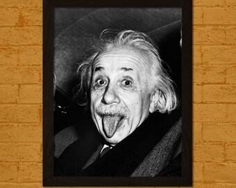 ALBERT EINSTEIN TONGUE OUT GLOSSY POSTER PICTURE PHOTO science funny cool mc 732 ALBERT EINSTEIN TONGUE OUT GLOSSY POSTER PICTURE PHOTO science funny cool mc 732
