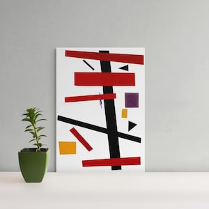 Kasimir Malewitsch Supremus No 50 Suprematist Kunstdruck c 1915 - Premium Quality Poster
