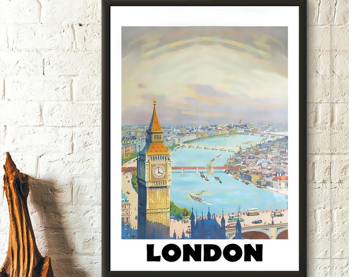 London Poster - London Classic View Print