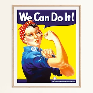 Póster de Rosie la Remachadora: Podemos hacerlo, decoración de pared feminista