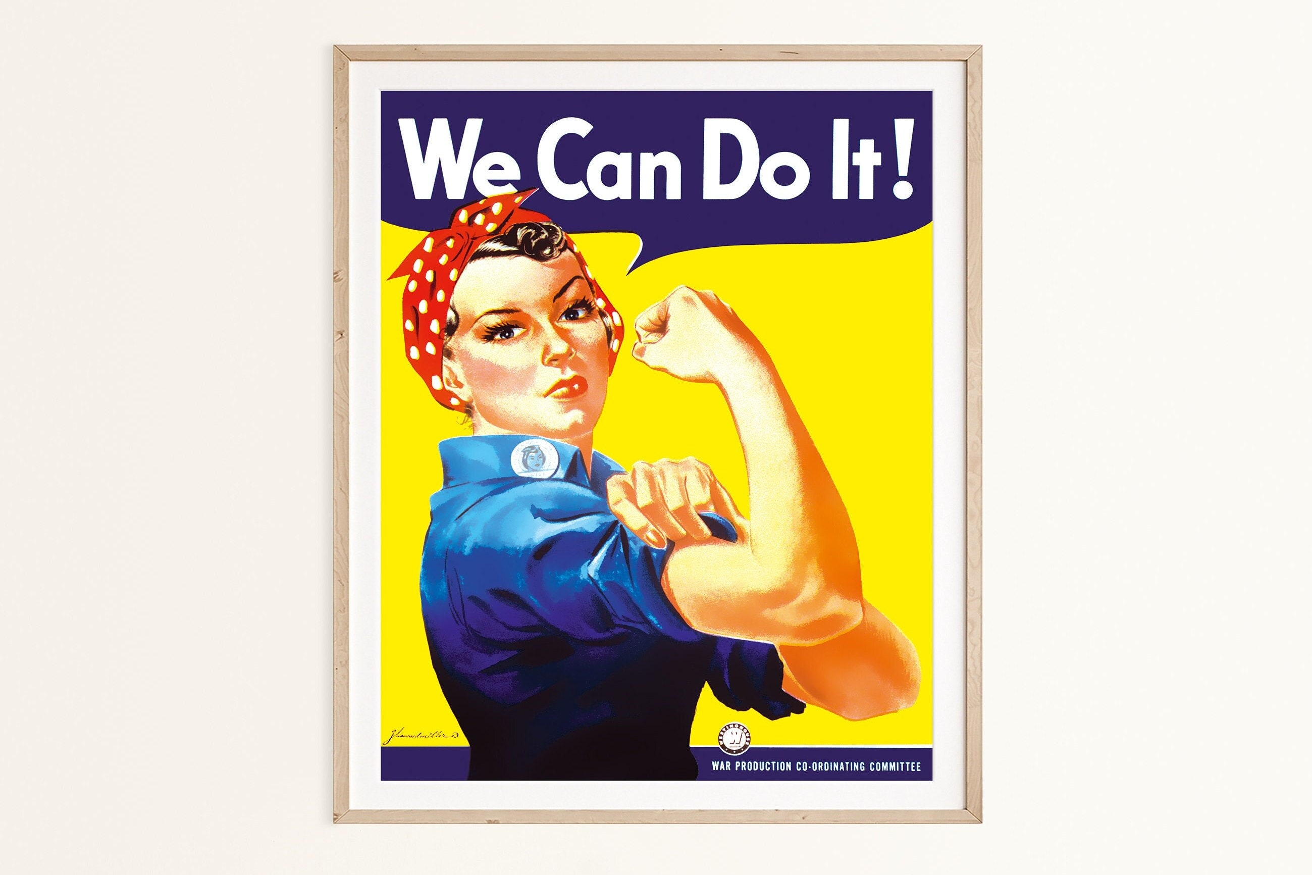 Can Do It Poster Feminist Poster Rosie the Riveter - Etsy Denmark