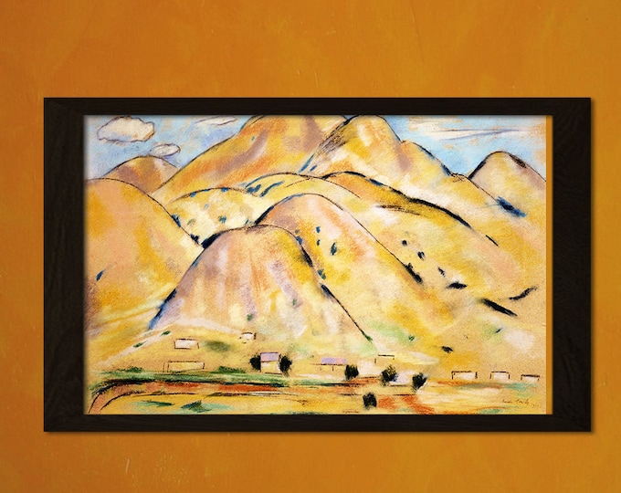 Marsden Hartley Art Print - Arroyo Hondo 1918 Retro Home Decor Wall Art Modernism