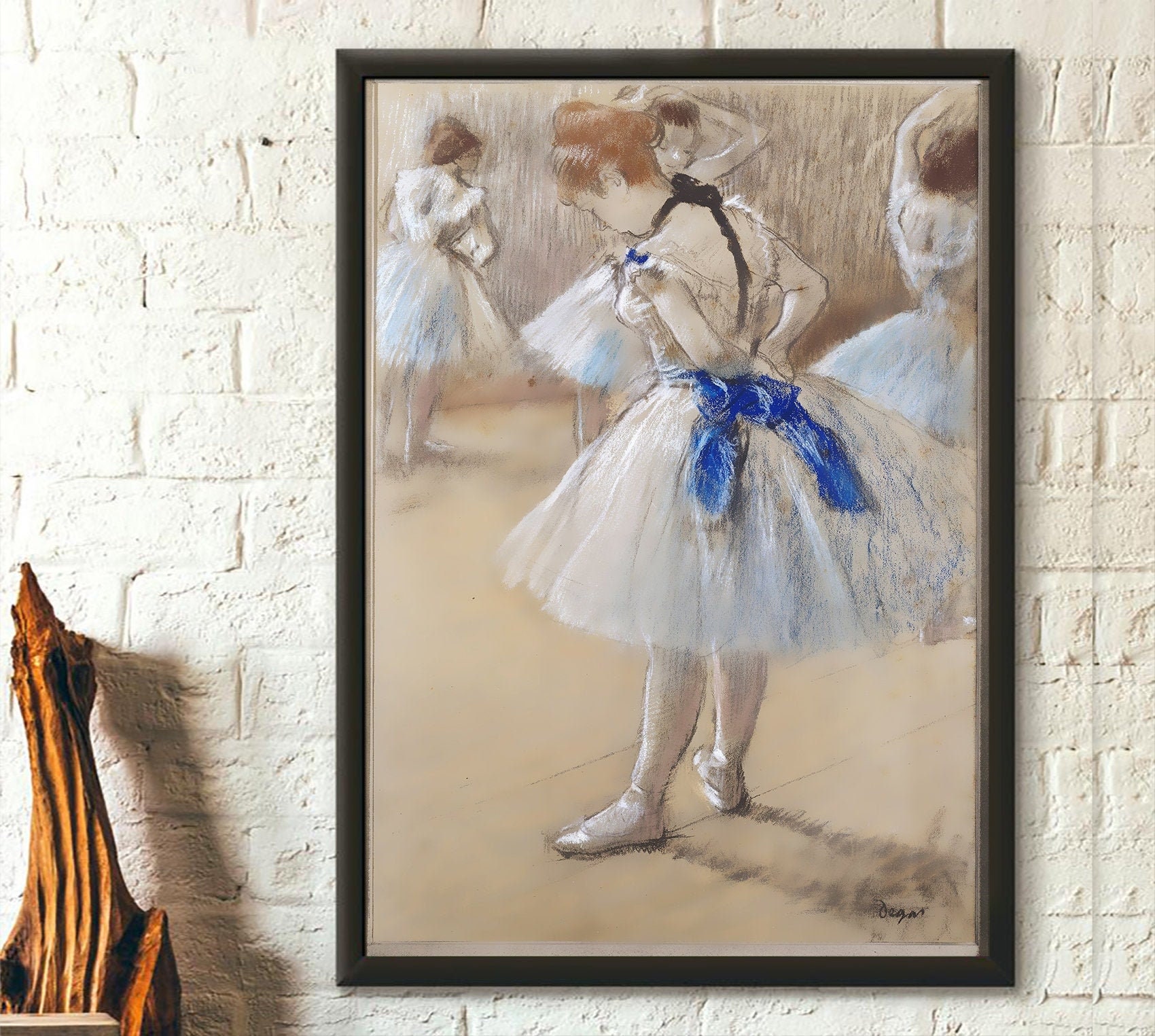Edgar Degas Drawing Reproduction: Standing Dancer With Right Arm