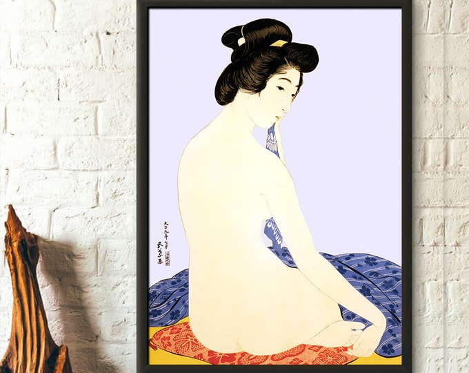 Japan Art Print - Woman After Bath 1915 by Hashiguchi Goyo Ukiyo-e Wall Art