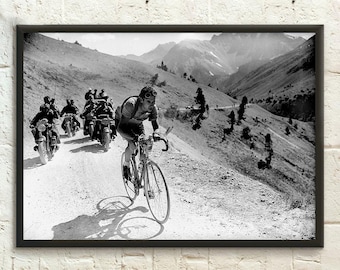 Tour de France Fotografie-Druck - Radfahren Poster Radfahren Drucke Tour de France Poster Fahrrad Wandkunst Geburtstagsgeschenk Idee Einweihungsgeschenk