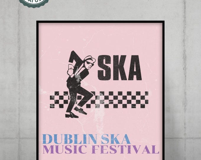 Ska Music Poster: Dublin Ska Festival Art Print