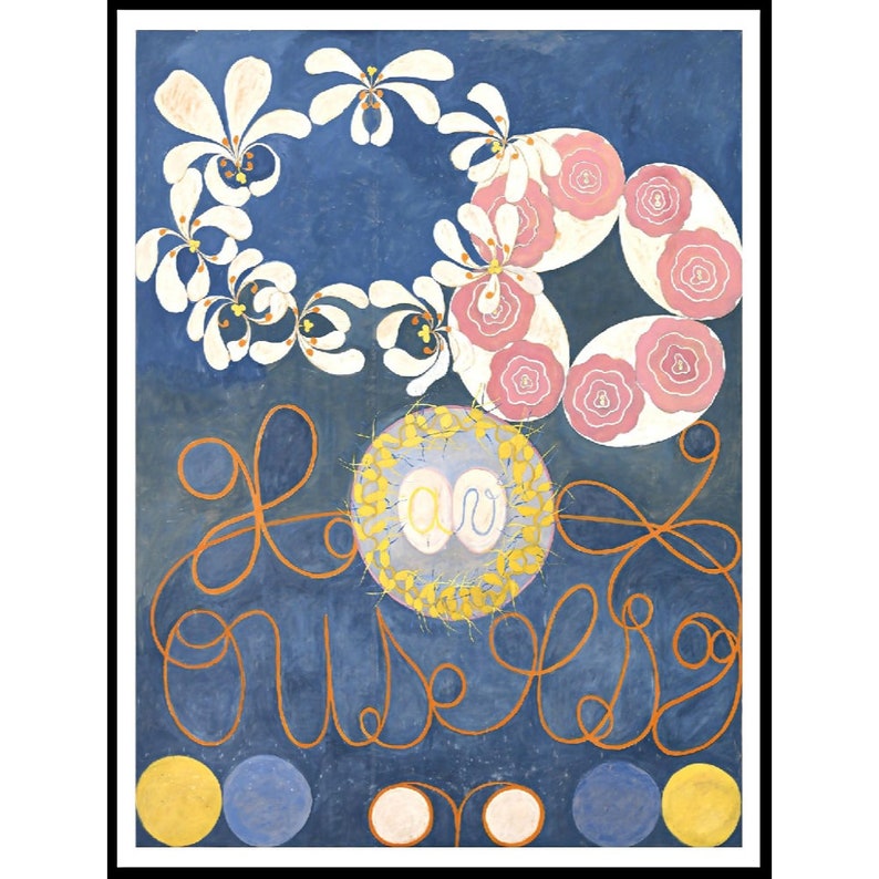 Hilma Klint Kunstdruck 1907 Hilma af Klint Poster Hilma Poster Abstraktes Plakat Klint Reproduktion Geburtstag Geschenkidee Housewarming Wandkunst Bild 8