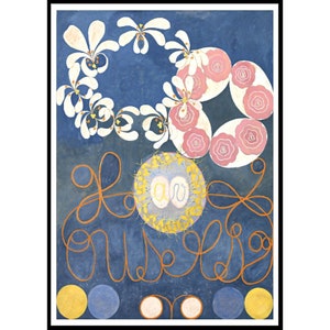 Hilma Klint Kunstdruck 1907 Hilma af Klint Poster Hilma Poster Abstraktes Plakat Klint Reproduktion Geburtstag Geschenkidee Housewarming Wandkunst Bild 7