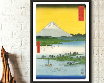 Japan Art - Mount Fuji Print - Hiroshige Artwork Ukiyo-e Japanese Prints Japanese Art Edo Period Mount Fuji - Fuji Poster Wall Art