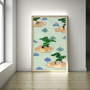 Impressão artística de paisagem japonesa: Bijutsu Sekai Ukiyo-e, período Edo