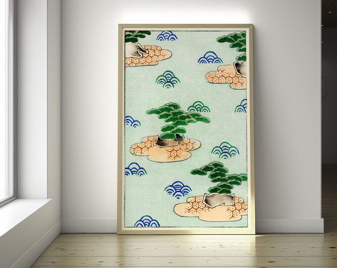 Japanese Landscape Art Print: Bijutsu Sekai Ukiyo-e, Edo Period