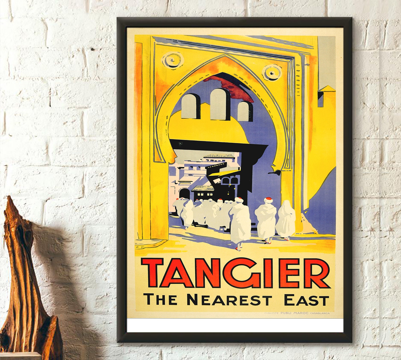 Tanger Tangier Morocco North Africa Travel Tourism Vintage Poster Repo FREE S/H