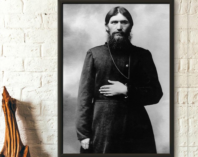 Grigori Rasputin Portrait Poster  Mystic Wall Art Print  Premium Quality Russian Decor