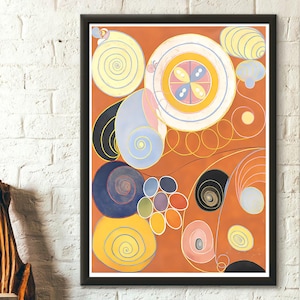 Hilma af Klint  1907 - Hilma af Klint Poster Hilma Poster Birthday Gift Idea Housewarming Abstract Art Print Hilma Klint Wall Art Abstract