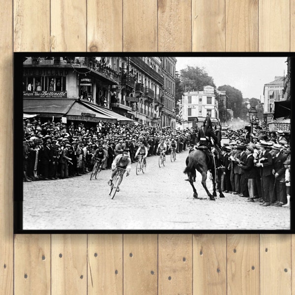 Tour de Francia Fotografía Impresión - Bike Wall Art Vintage Bike Impresiones Ciclismo Cartel Tour De France Cartel Regalo Idea Casa Calentamiento regalo