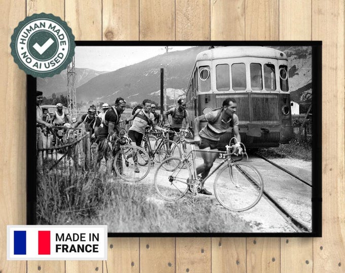 Premium Quality Poster: Tour de France Photography Print Tour De France Poster Cycling Poster Bicycle Wall Art Cycling Print House Warming