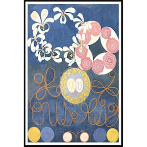 Hilma Klint Kunstdruck 1907 Hilma af Klint Poster Hilma Poster Abstraktes Plakat Klint Reproduktion Geburtstag Geschenkidee Housewarming Wandkunst Bild 9