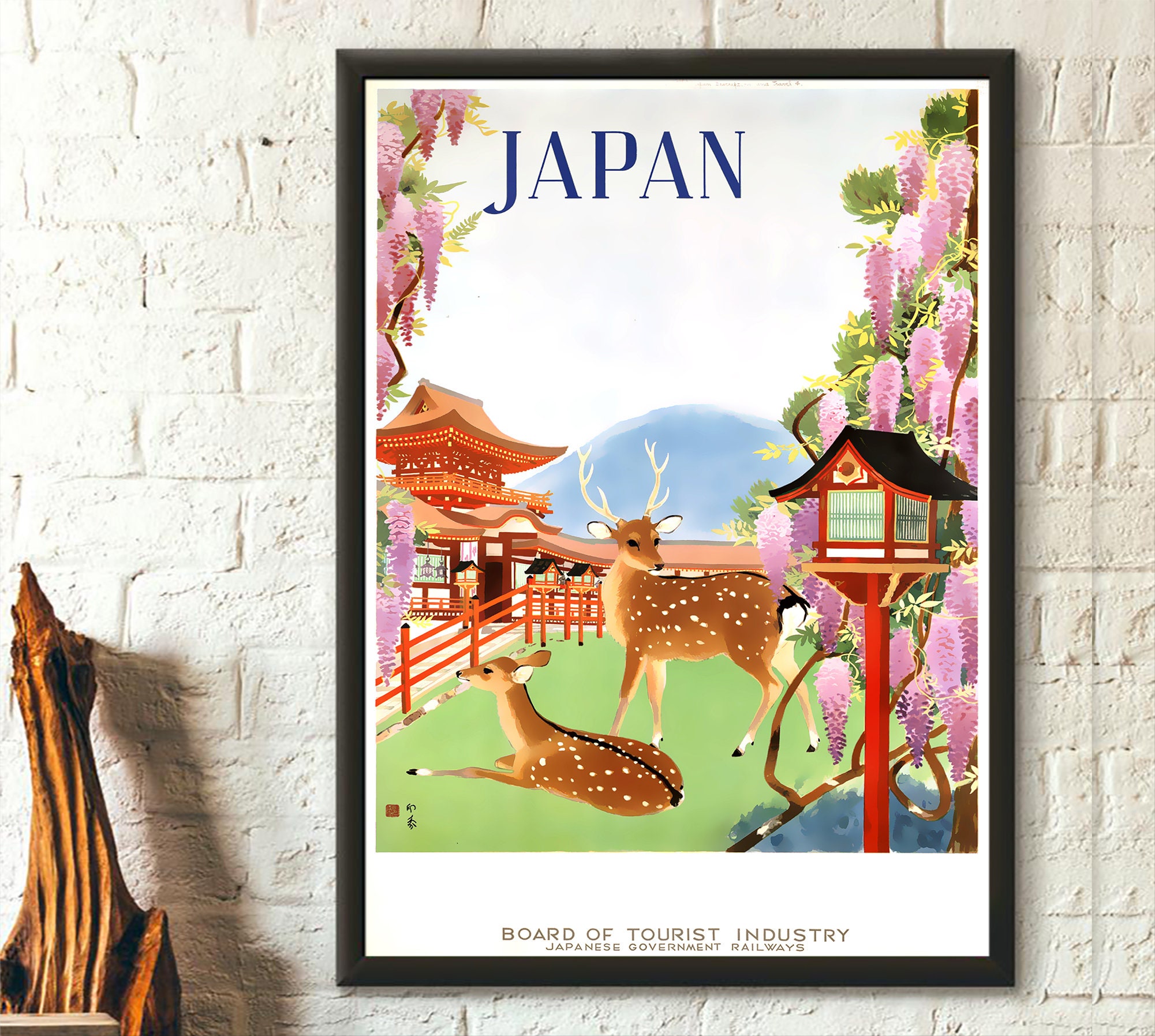 Japan Wall Art, Japan Travel Poster, Japan Gift, Travel Wall Art,  Anniversary Gift, Romantic Wall Art, Wedding Gift, Housewarming Gift -   France