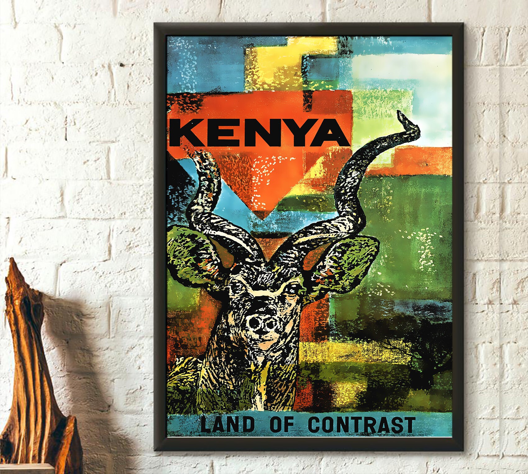 Kenya Travel Print Africa Travel Poster Travel Wall Art Etsy
