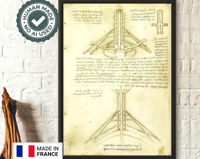 Da Vinci Medical Print -The Brachial Plexus - Medical Decor Human Anatomical Poster Anatomical Prints Medical Decor Gift Idea Medical Art