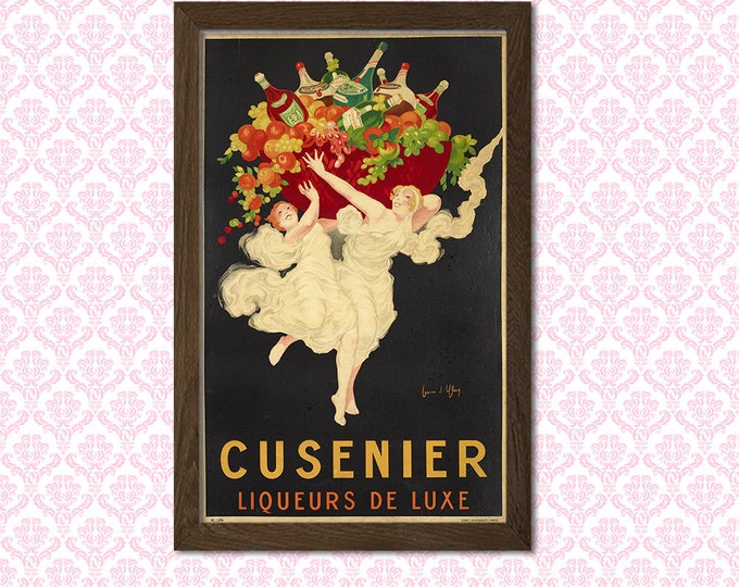 Cusenier Liqueur Advertising Print - Food Drinks Advertising Retro Home Decorating Art Print Quality Home Home Decorating Reproductiont