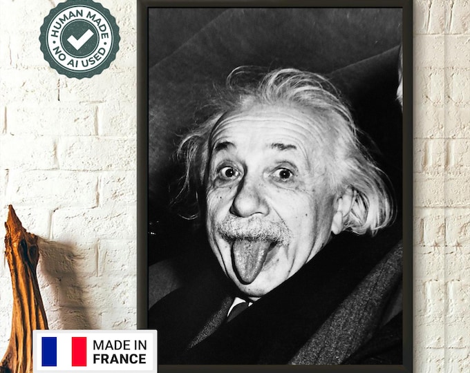 Einstein Poster Einstein Tongue Out Print - Einstein Poster Albert Einstein Poster new