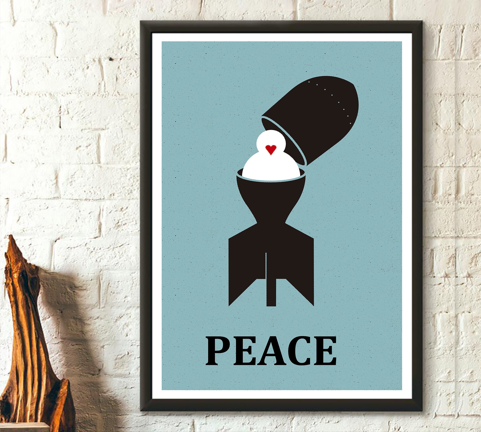 Peace - Wall Wall Idea Love Peace Art Poster Gift Etsy and Peace Art Poster Print