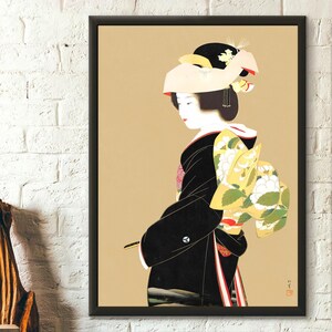 Uemura Schoen Ukiyo-e Poster Japanerin Braut Wandkunst Vintage Japan Print
