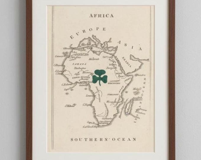 Old  Map of Africa Vintage Poster African Map Poster African Poster African Prints Travel  House Warming