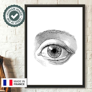 Auffälliges Wand-Kunst-Poster - Einzigartiges Gaze-Dekor für Zuhause