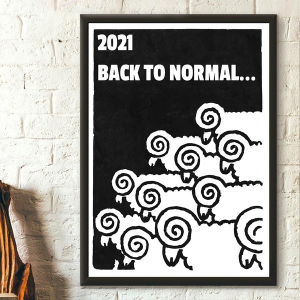 2021 Back to Normal poster Protest Poster Revolution Print Reproduction Revolution poster Anarchy Poster - Living Room Prints Wall Art