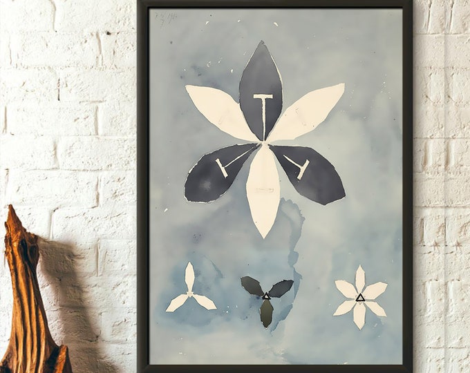 Hilma af Klint Flowers 1916 Hilma af Klint Poster Hilma Poster Housewarming Abstract Art Print Hilma Klint Wall Art new