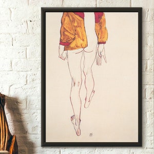 Impresión artística de Egon Schiele de 1913, póster giclée premium, regalo único de arte mural.