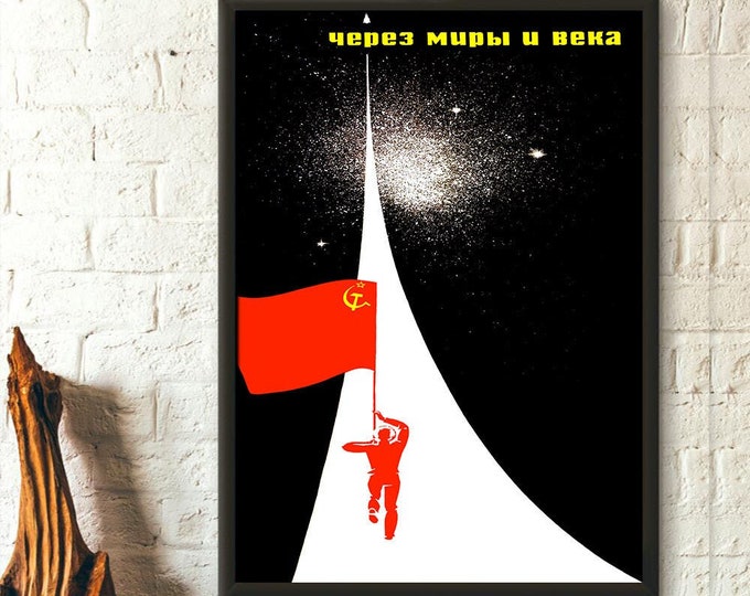 Soviet Space Poster Premium Quality Propaganda Wall Art for Housewarming Gifts