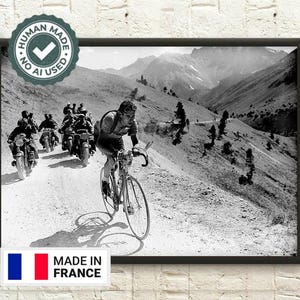 Pôster de qualidade premium: impressão fotográfica do Tour de France, pôster de ciclismo, impressões de ciclismo, pôster do Tour de France, arte de parede de bicicleta, inauguração de casa