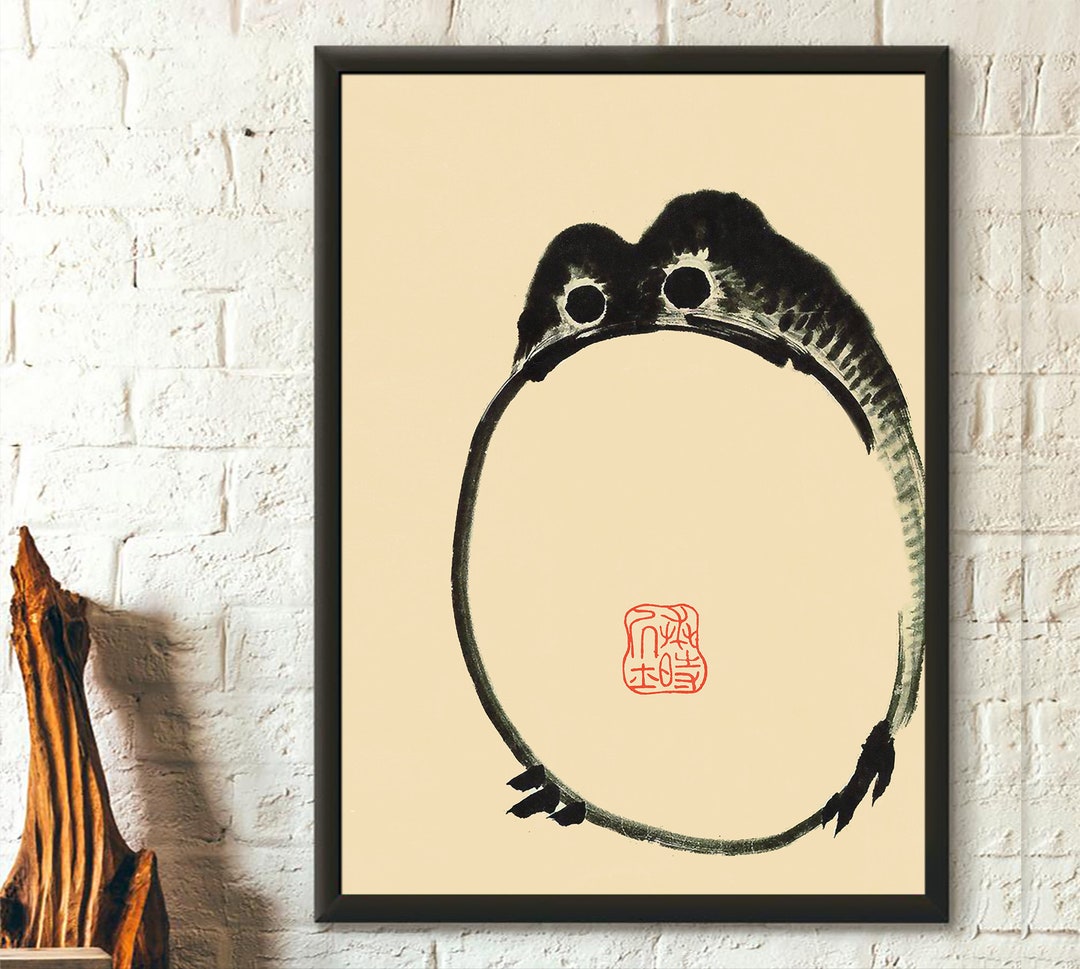 Matsumoto Hoji Frog Art Print Japanese Woodblock Reproduction Ugly Cute  Toad Print Wabi Sabi Wall Art Vintage Frog Painting Japan Art - Etsy