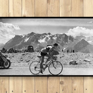 Tour De France Photography Print - Bahamontes Poster Cycling Poster Tour De France Poster Cycling Print Bike Wall Art Birthday Gift Idea