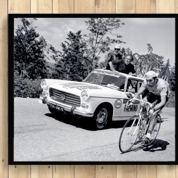 Stampa fotografica del Tour De France - Poster del Tour De France Poster di bici vintage Arte della parete per bici Poster di ciclismo Idea regalo per l'inaugurazione della casa