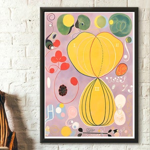Póster de Hilma af Klint, Los diez más grandes, n.º 7, Edad adulta, 1907, impresión artística, decoración de pared premium