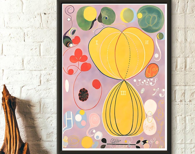 Hilma Klint Art Print: The Ten Largest No. 7, Abstract Wall Art