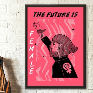 Feministische Wand-Kunst-Poster in Premiumqualität für Frauen